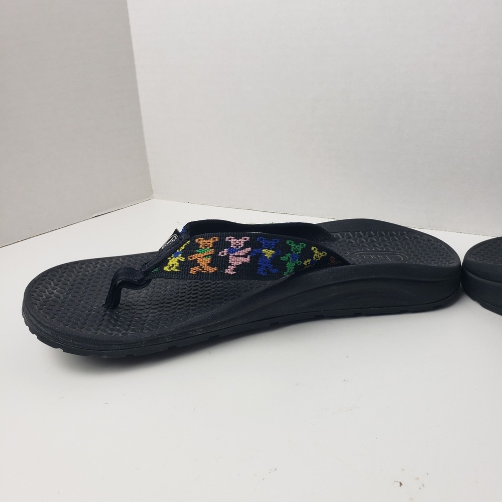 Chacos Grateful Dead Dancing Bears Womens Size 8 Black Sandals - Picture 11 of 16